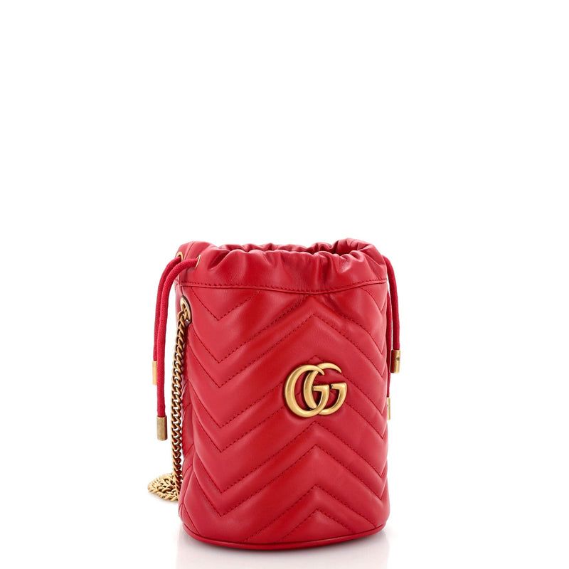 Gucci Gg Marmont Bucket Bag Matelasse