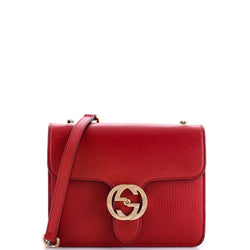 Gucci Interlocking Shoulder Bag Leather