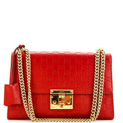 Padlock Shoulder Bag Guccissima Leather