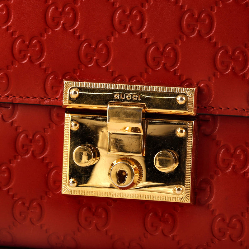 Padlock Shoulder Bag Guccissima Leather