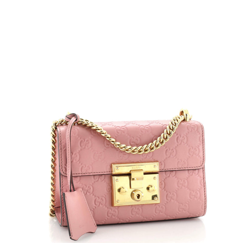 Padlock Shoulder Bag Guccissima Leather