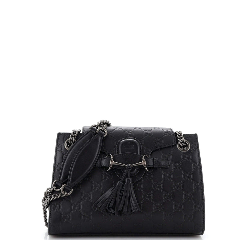 Emily Chain Flap Shoulder Bag Guccissima