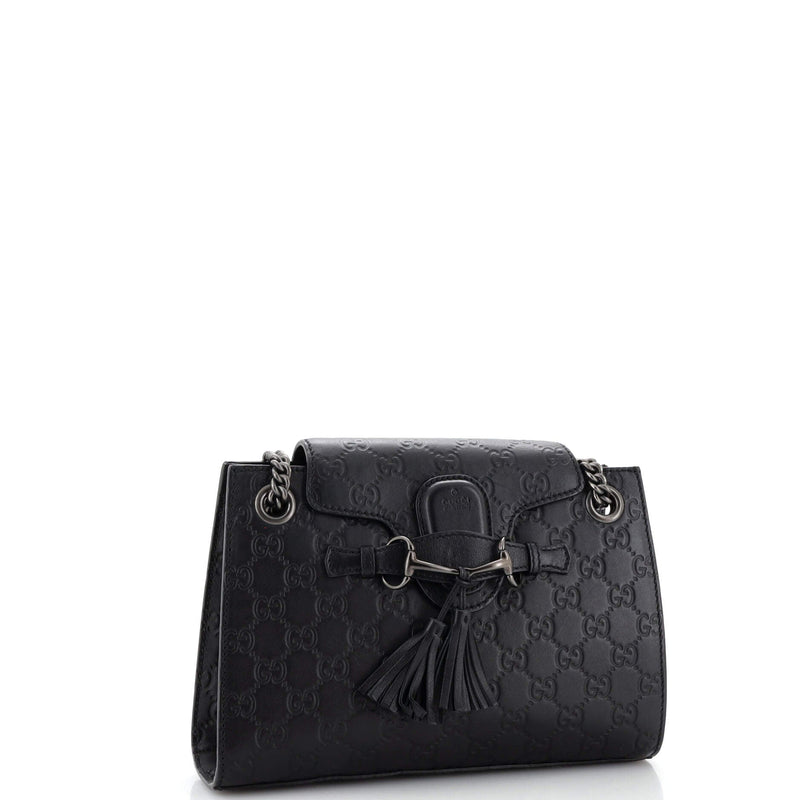 Emily Chain Flap Shoulder Bag Guccissima