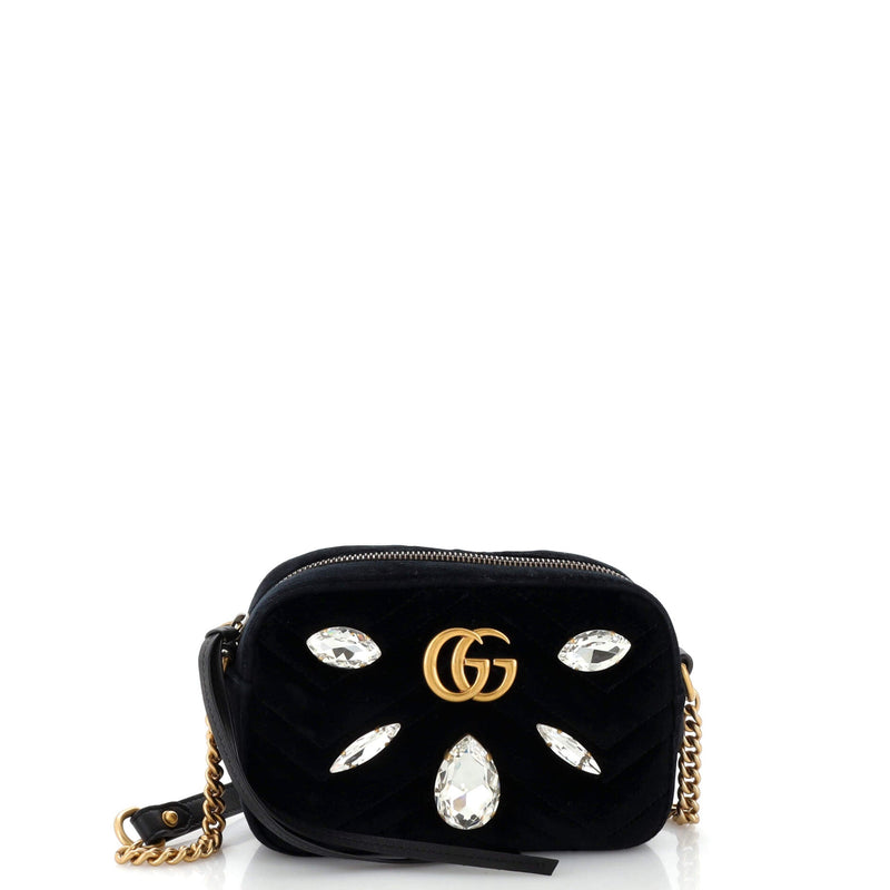 Gucci Gg Marmont Shoulder Bag Crystal