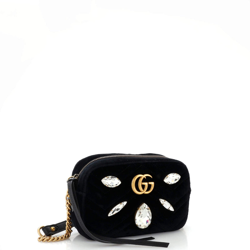 Gucci Gg Marmont Shoulder Bag Crystal