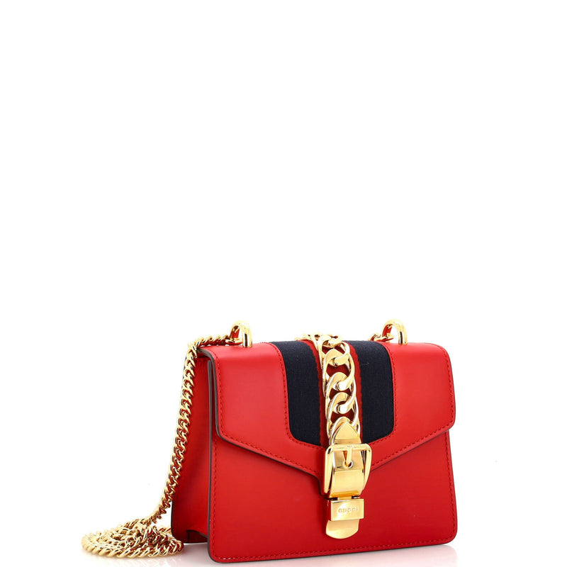 Gucci Sylvie Chain Shoulder Bag Leather