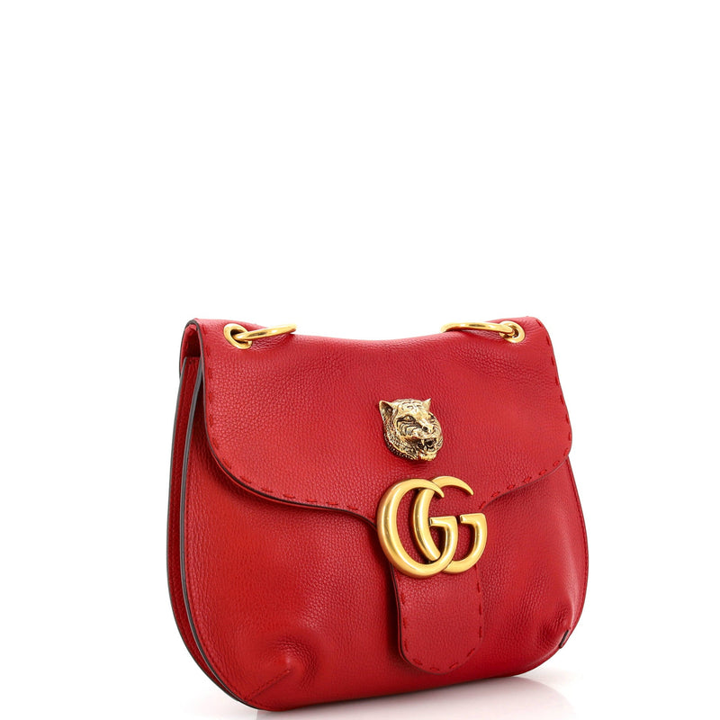 Gucci Gg Marmont Animalier Shoulder Bag