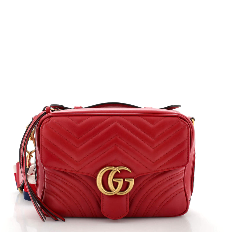 Gucci Gg Marmont Zip Around Camera Bag