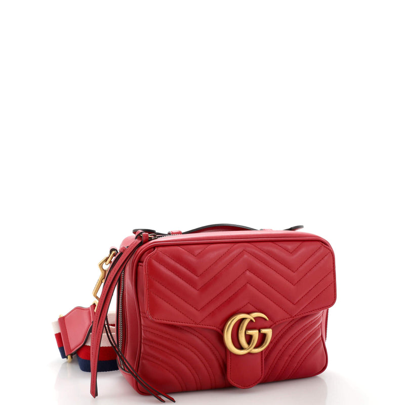 Gucci Gg Marmont Zip Around Camera Bag