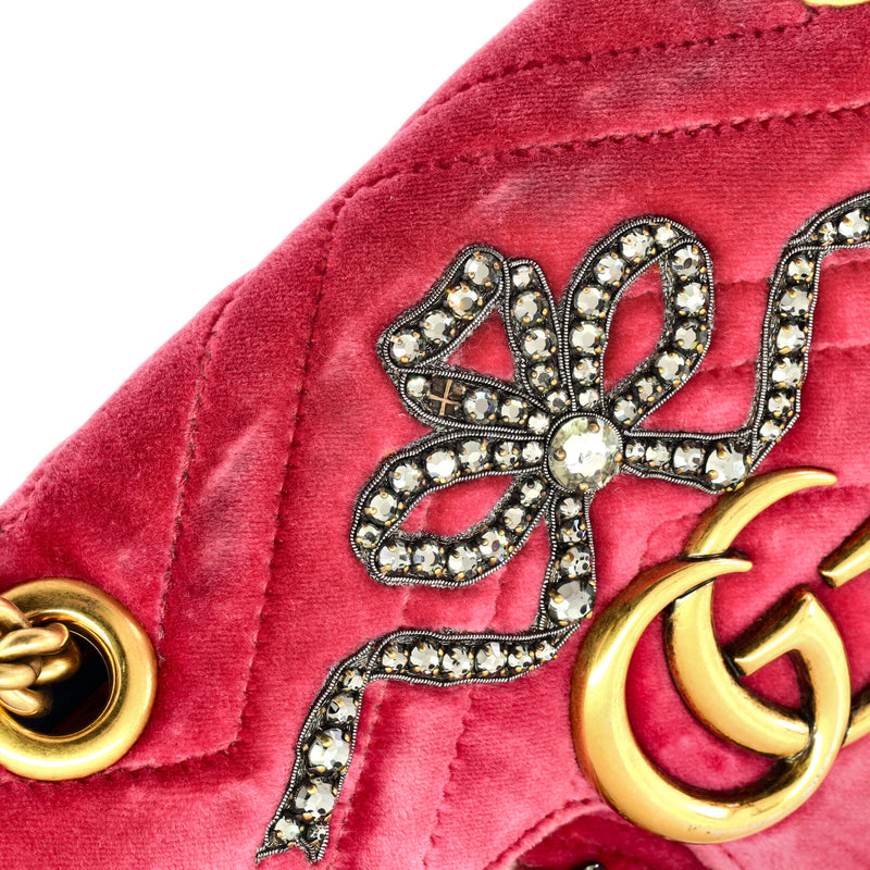 Gucci Gg Marmont Flap Bag Embellished