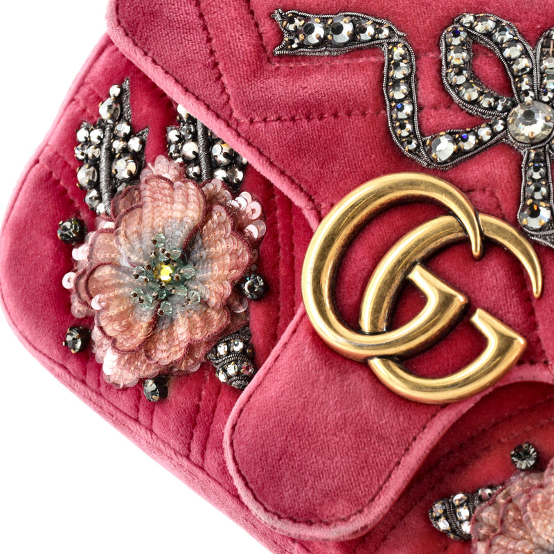 Gucci Gg Marmont Flap Bag Embellished