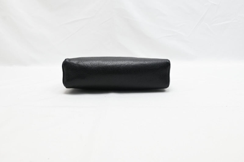 Chanel Cc Logo Calf Skin Cosmetic Pouch