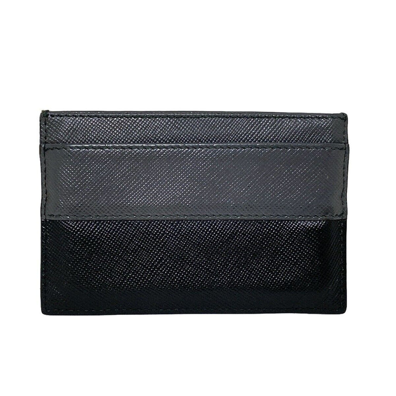 Prada - Black Gray Leather Card