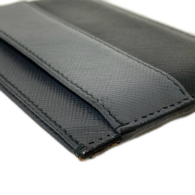 Prada - Black Gray Leather Card