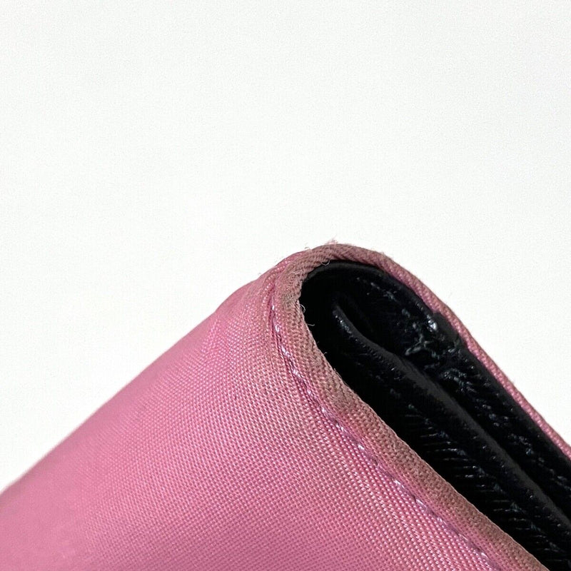 Prada - Pink Black Nylon Leather