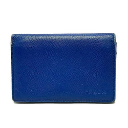 Prada - Blue Leather Business Card