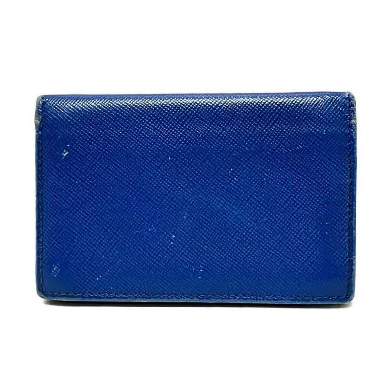 Prada - Blue Leather Business Card