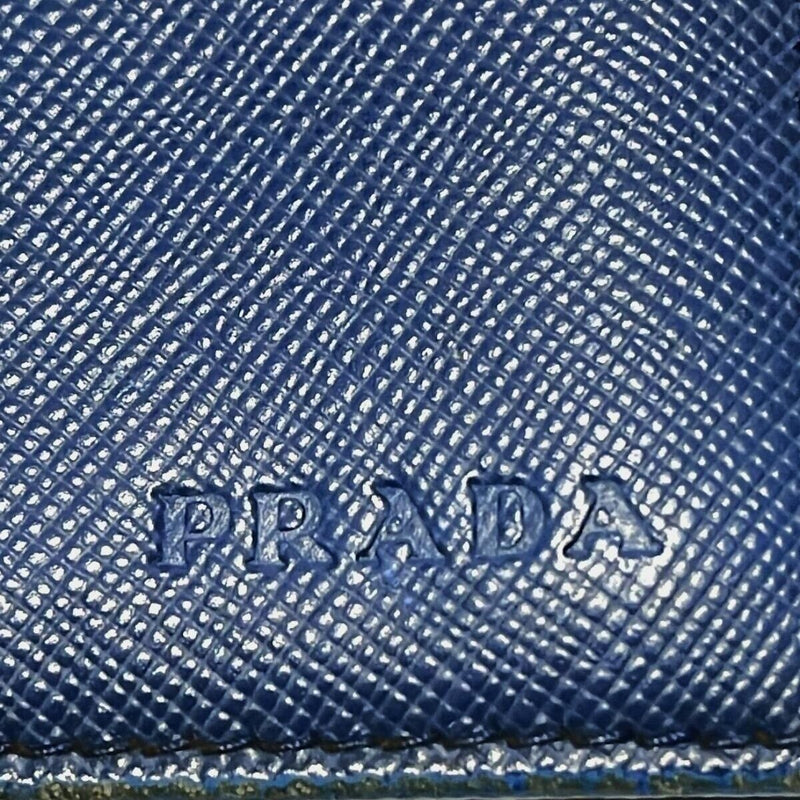 Prada - Blue Leather Business Card