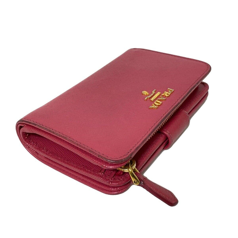 Prada - Pink Leather Bifold Wallet