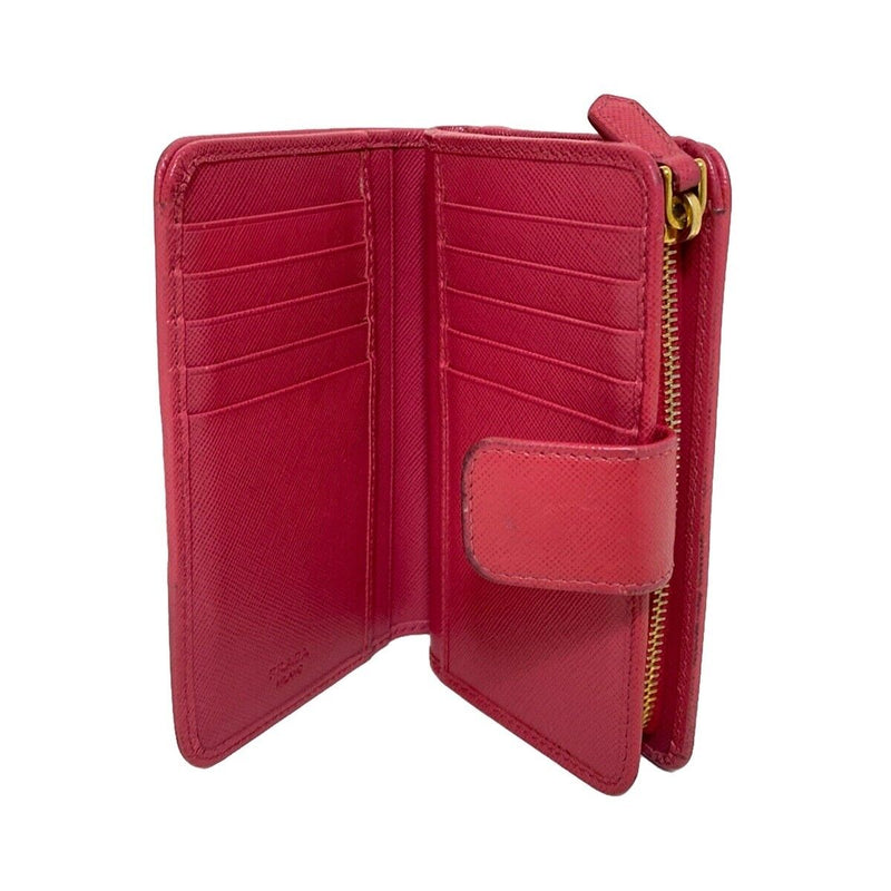 Prada - Pink Leather Bifold Wallet