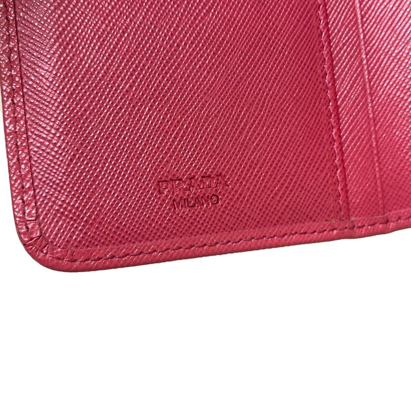 Prada - Pink Leather Bifold Wallet