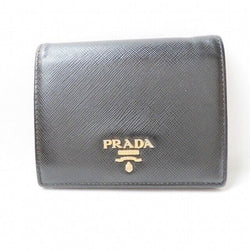 Prada - Black Leather Bifold Wallet