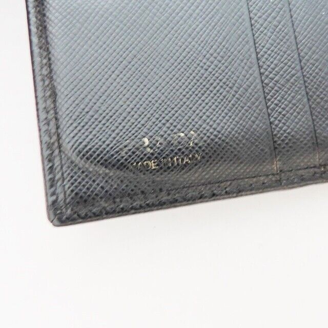 Prada - Black Leather Bifold Wallet