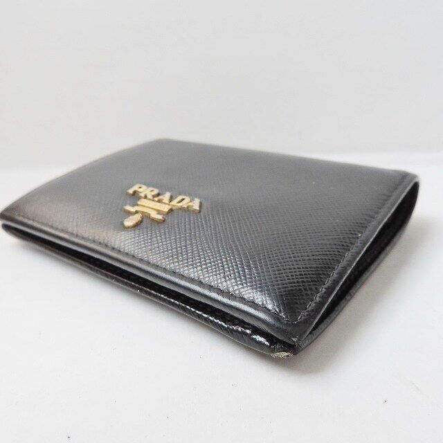 Prada - Black Leather Bifold Wallet