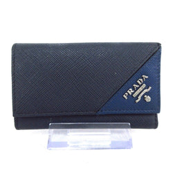 Prada - Dark Navy Leather Key Case