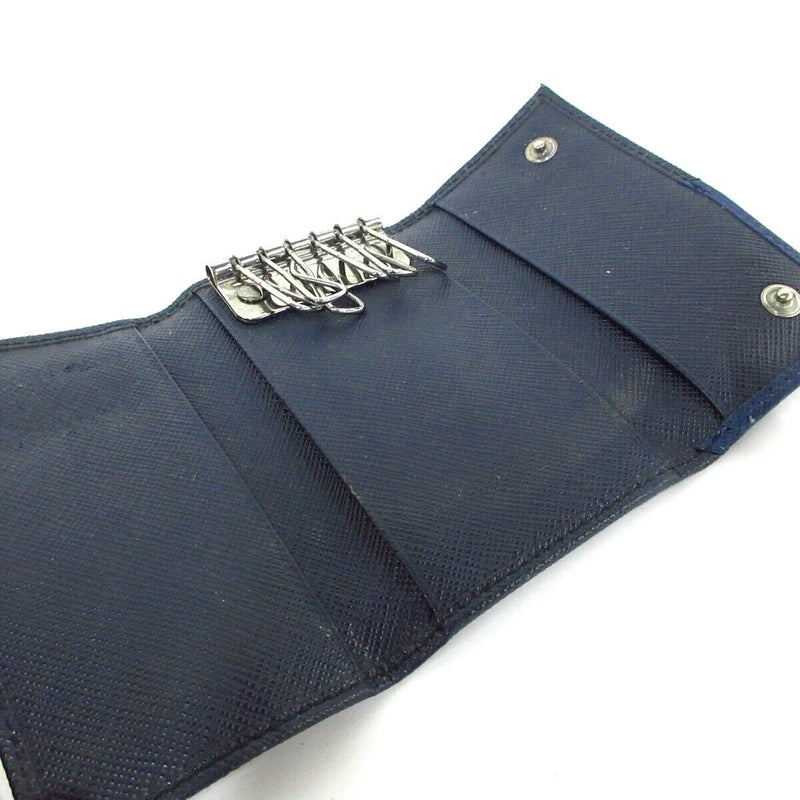 Prada - Dark Navy Leather Key Case