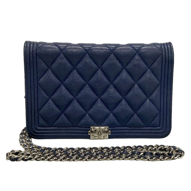 Chanel Boy / Matelasse - Navy