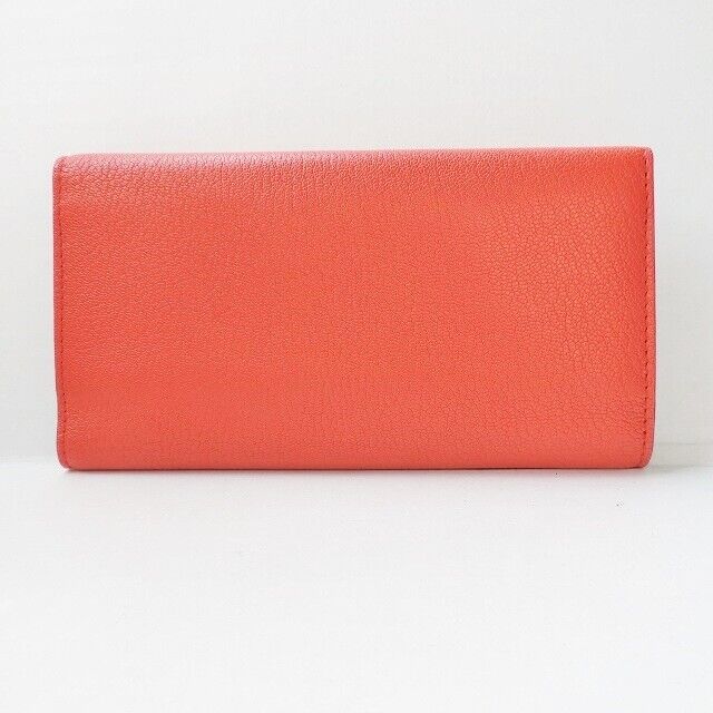 Burberry - Red Leather Long Wallet