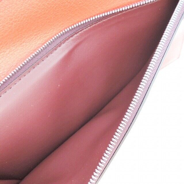 Burberry - Red Leather Long Wallet