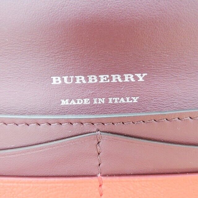 Burberry - Red Leather Long Wallet