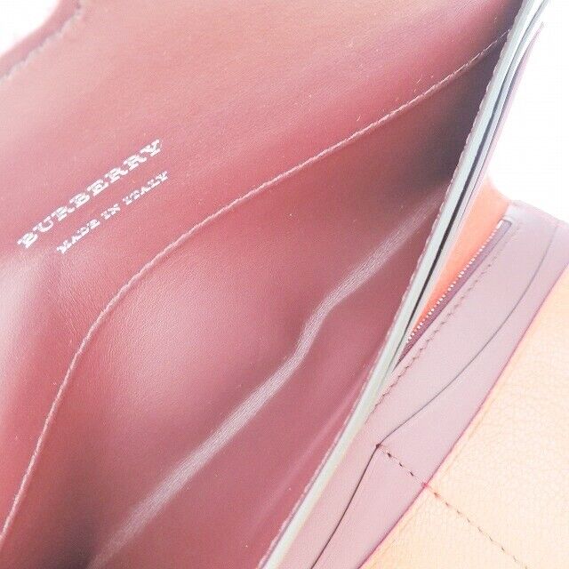 Burberry - Red Leather Long Wallet