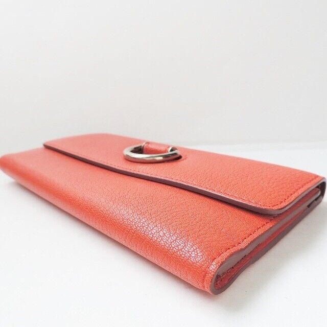 Burberry - Red Leather Long Wallet