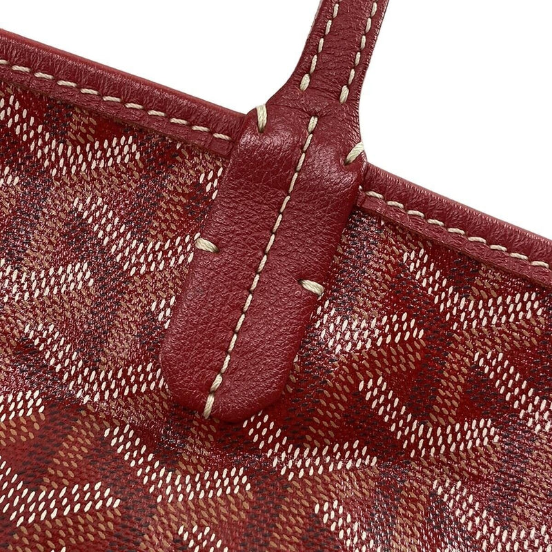 Goyard Saint Louis Pm Red Coated