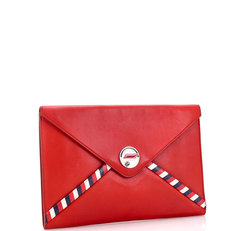 Chanel Airlines Envelope Clutch Lambskin