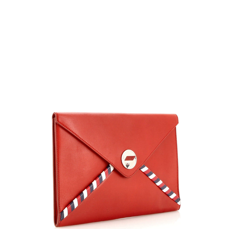 Chanel Airlines Envelope Clutch Lambskin