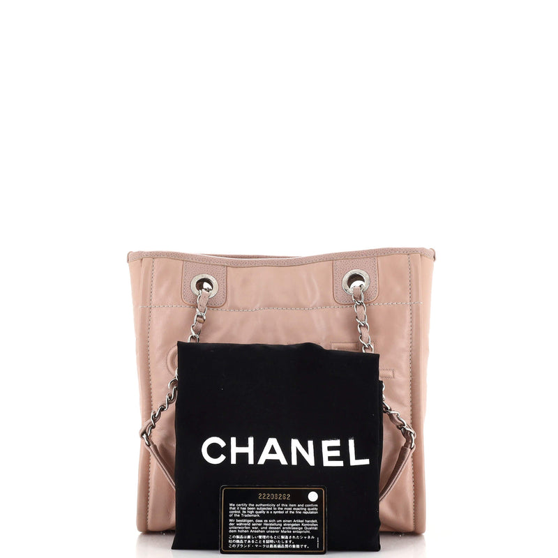 Chanel North South Deauville Tote Glazed