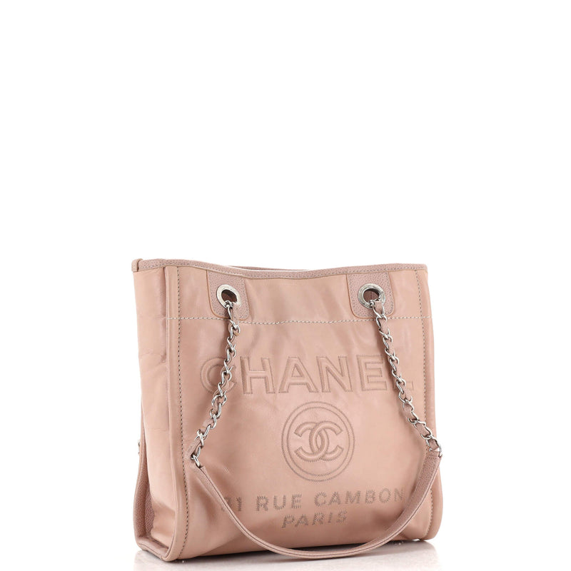 Chanel North South Deauville Tote Glazed