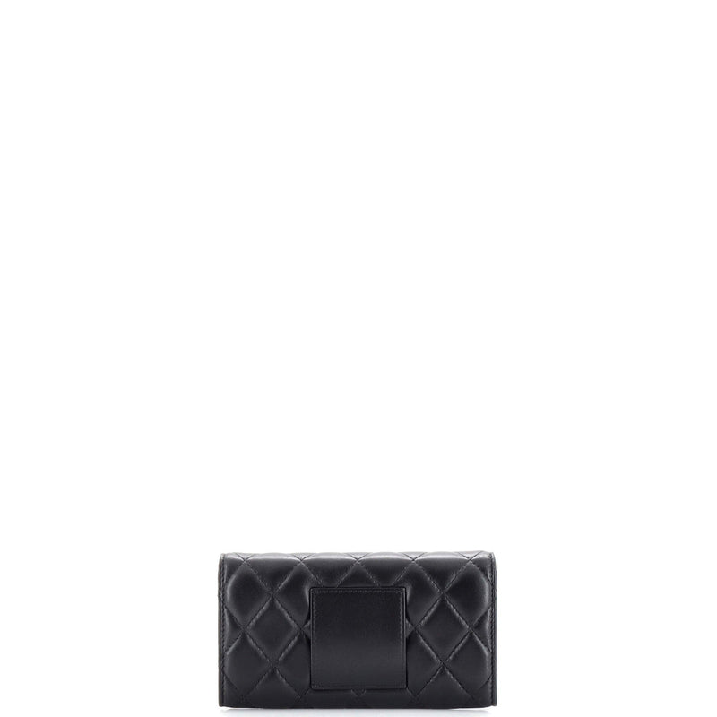 Chanel Ribbon Long Clutch With Chain