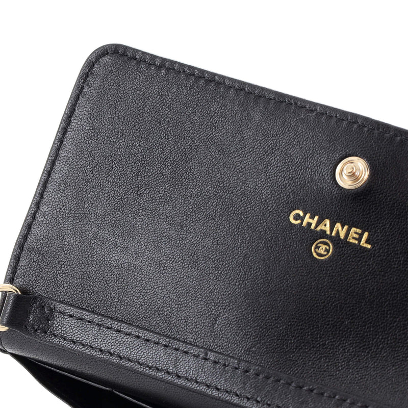 Chanel Ribbon Long Clutch With Chain