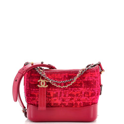 Chanel Gabrielle Hobo Quilted Tweed And