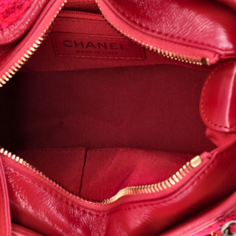 Chanel Gabrielle Hobo Quilted Tweed And