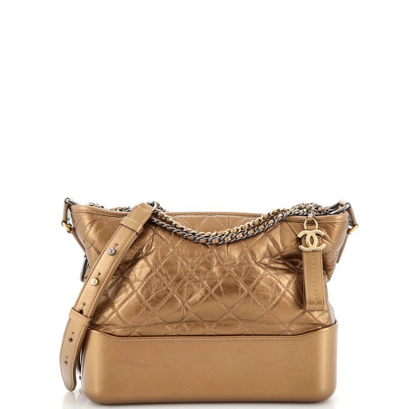 Chanel Gabrielle Hobo Quilted Metallic