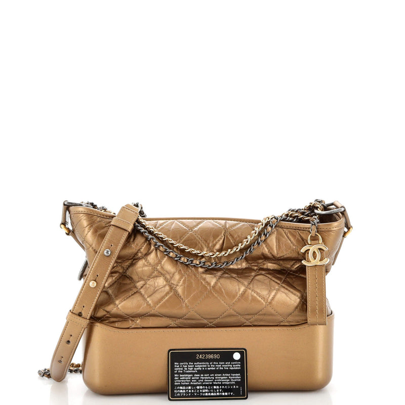 Chanel Gabrielle Hobo Quilted Metallic