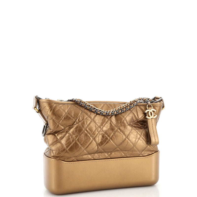 Chanel Gabrielle Hobo Quilted Metallic