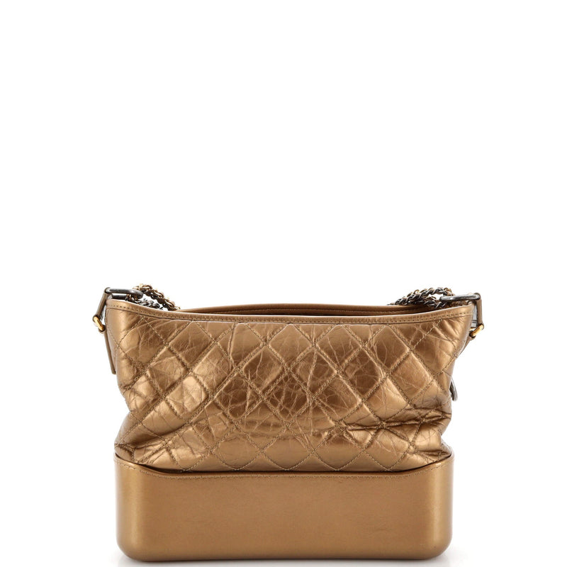 Chanel Gabrielle Hobo Quilted Metallic