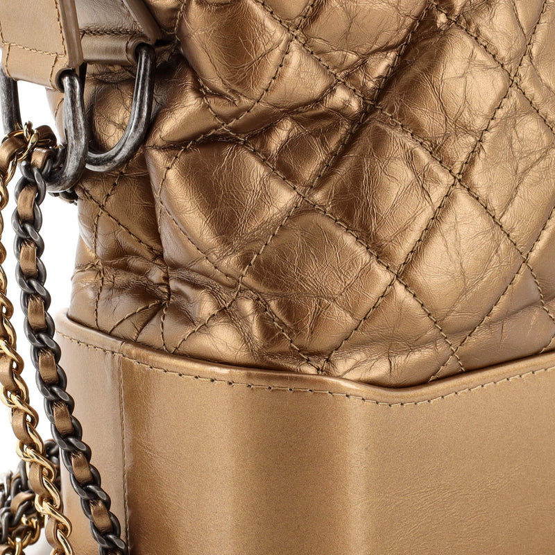 Chanel Gabrielle Hobo Quilted Metallic